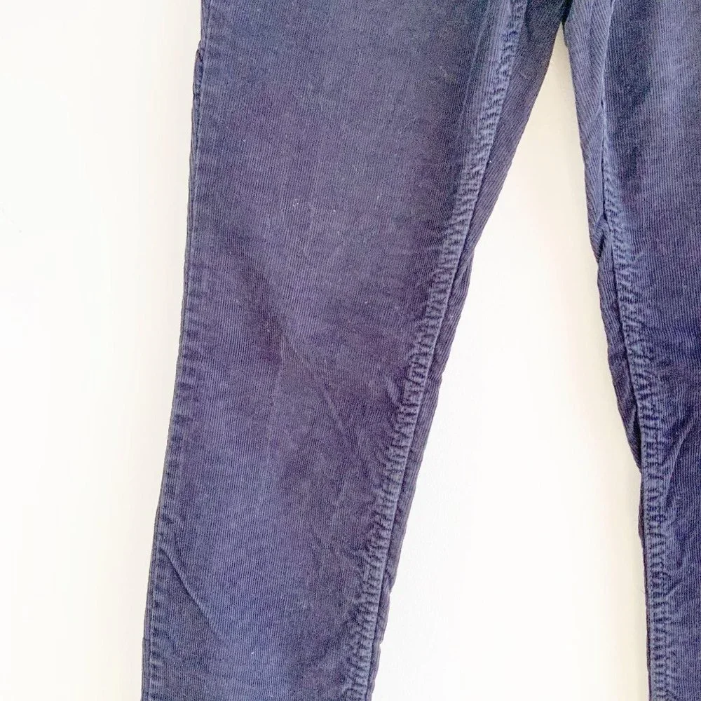 Lands' End Canvas 1963 Low Rise Slim Leg Navy Corduroy Pants - Picture 4 of 16